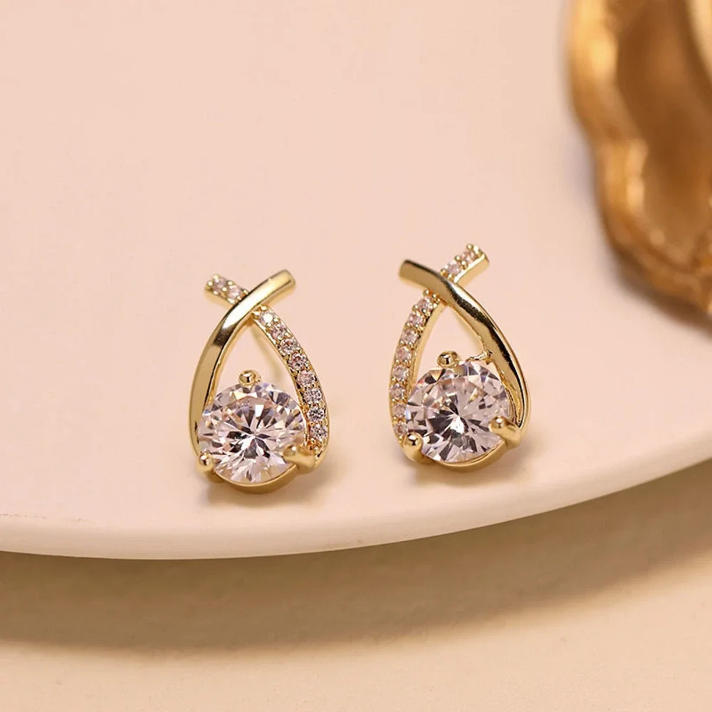 Shimmering Gold Plated Earrings: Stunning Minimalist Design